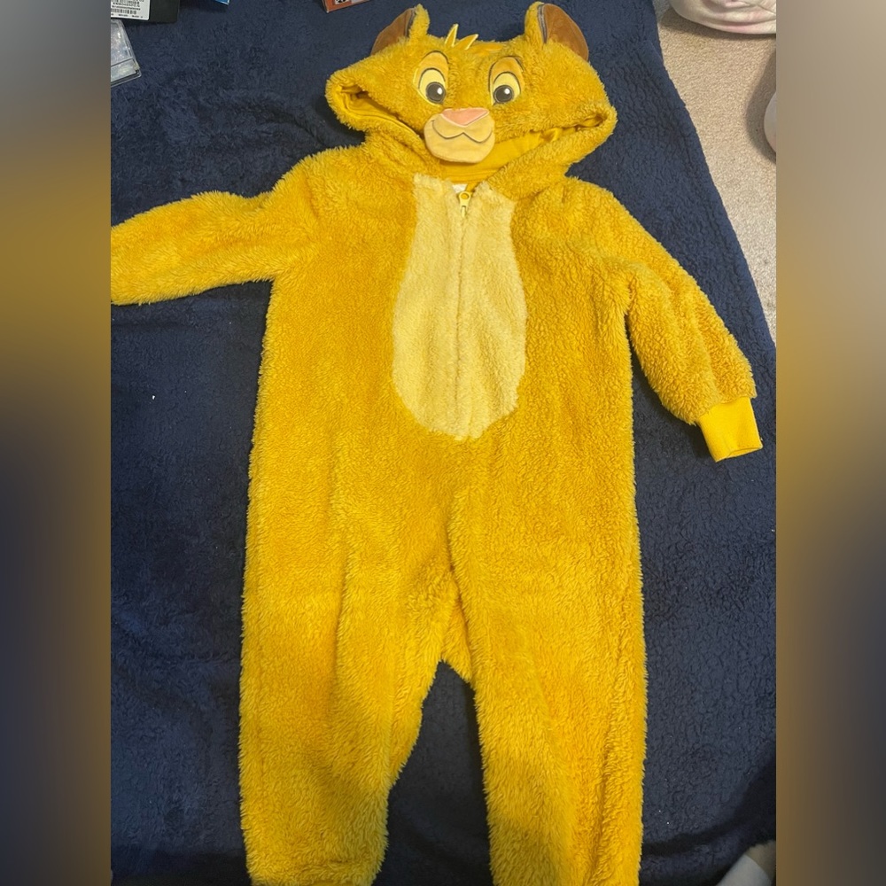 Toddler boys  hooded fleece coverall Size 2